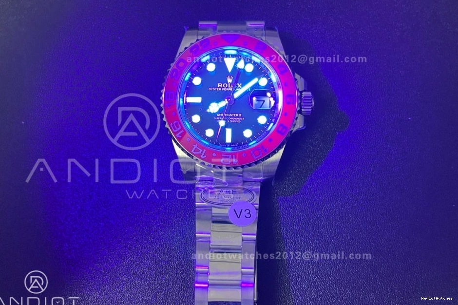 Pepsi BLRO SS Bracelet SH3285 ARF Bezel GMT 858 (UV II 1:1 904L Master New ) Best Edition Oyster On 126710 V OdorResistant 0913